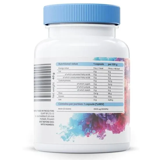 Osavi Biotin 2500mcg Capsules 60 Capsules