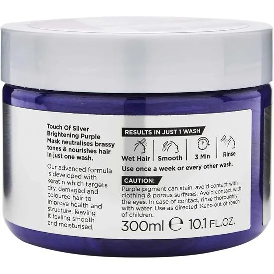PRO:VOKE Touch Of Silver Brightening Purple Mask 300ml