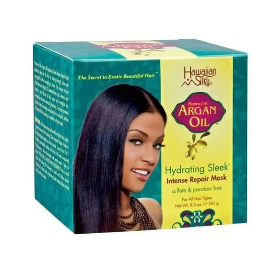 Hawaiian Silky Hydrating Sleek Argan Oil Repair Mask 241 g