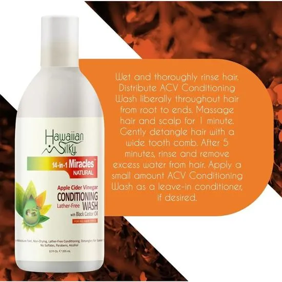 Hawaiian Silky Apple Cider Vinegar Conditioning Wash 355ml