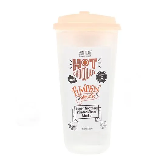 Skin Treats 2 Super Soothing Printed Sheet Masks & Cup Gift Set 44ml