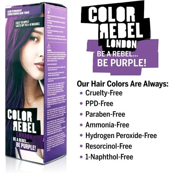 Color Rebel London Be Purple Conditioning Hair Toner 100ml