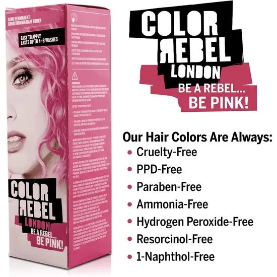 Color Rebel London Be Pink Conditioning Hair Toner 100ml