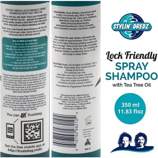 Stylin' Dredz Spray Shampoo With Tea Tree Oil 350ml