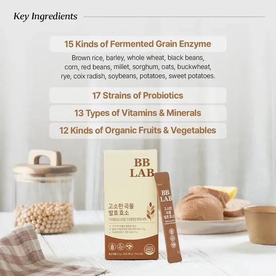 BB LAB Nutty Grain Fermented Enzyme Sachets 3g x 30