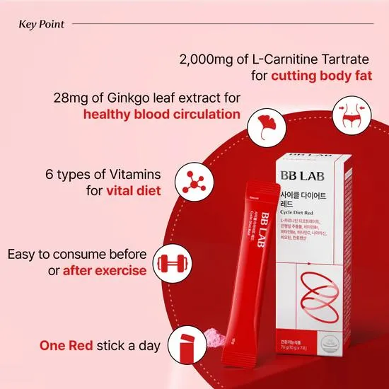 BB LAB Cycle Diet Red Sticks 10g x 7