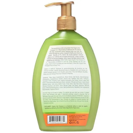 Organic Hair Energizer 5 In 1 Rejuvenating Conditioner 385ml