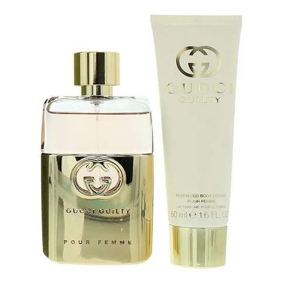 Gucci Guilty Pour Femme Gift Set: Eau De Parfum 50ml Body Lotion 50ml 2 Piece