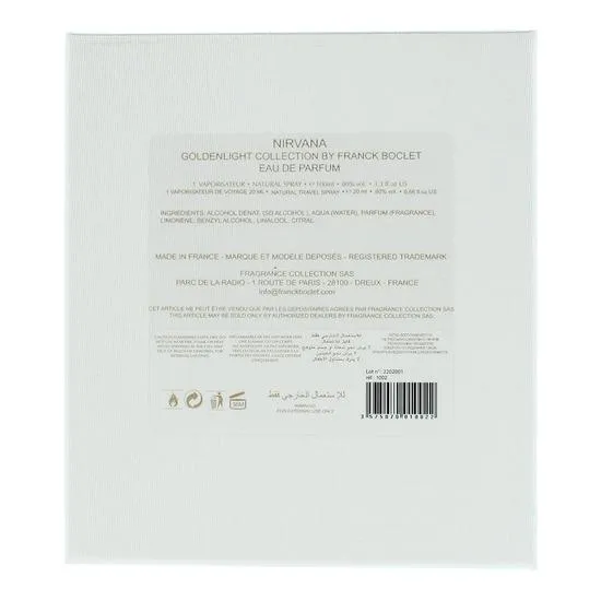 Franck Boclet Nirvana Gift Set: Eau De Parfum 100ml Eau De Parfum 20ml 2 Piece
