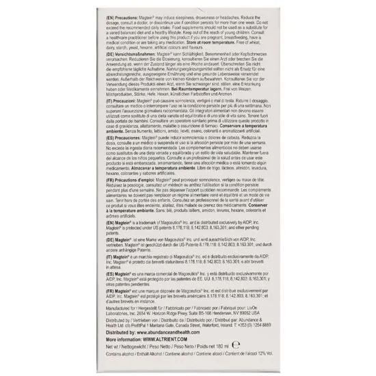 Altrient Liposomal Magnesium L-Threonate Sachets 30 Sachets