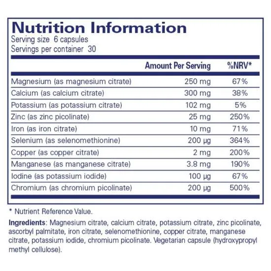 Pure Encapsulations Mineral 650a Capsules 180 Capsules