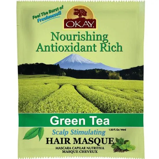 Okay Nourishing Antioxidant Rich Green Tea Scalp Stimulating Hair Masque 44ml / Green Tea