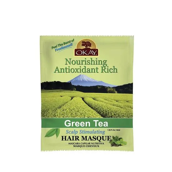 Okay Nourishing Antioxidant Rich Green Tea Scalp Stimulating Hair Masque 44ml / Green Tea