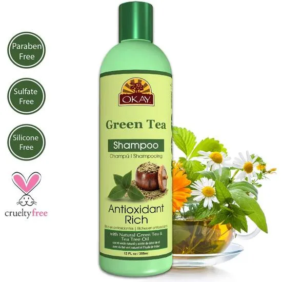 Okay Nourishing Antioxidant Rich Green Tea Shampoo 355ml