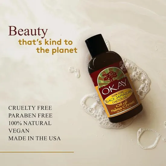 Okay 100 Percent Pure Black Jamaican Castor Oil 237ml