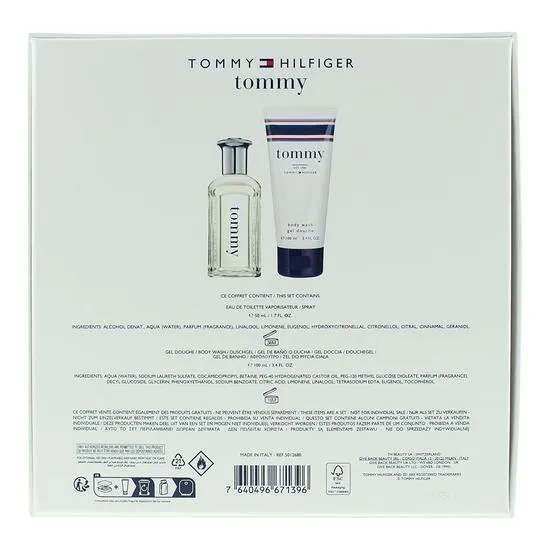 Tommy Hilfiger Tommy Eau De Toilette 50ml + Body Wash 100ml Gift Set For Him 50ml