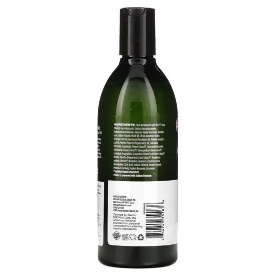 Avalon Organics Peppermint Bath & Shower Gel 355ml