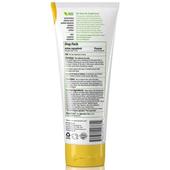Alba Botanica Acne Face & Body Scrub 227g