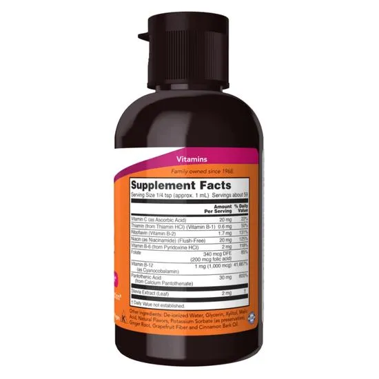 NOW Foods Vitamin B-12 Liquid B-Complex 59ml