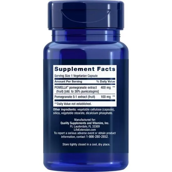 Life Extension Pomegranate Fruit Extract Vegicaps 30 Vegicaps