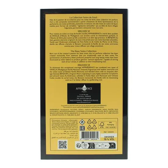 Affinessence Vanille Benjoin Eau De Parfum 50ml
