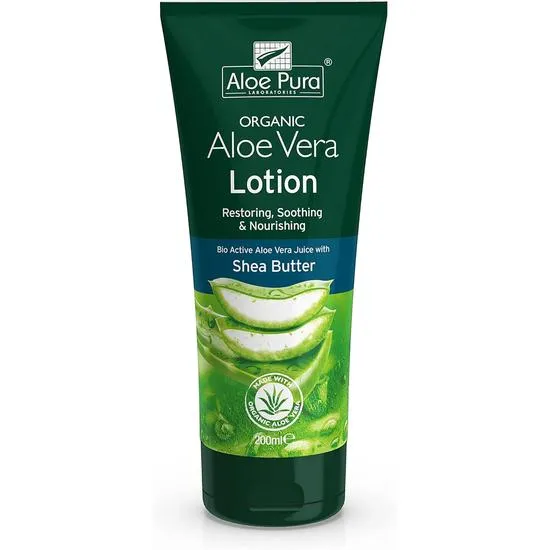 Aloe Pura Organic Aloe Vera Lotion With Shea Butter 200ml