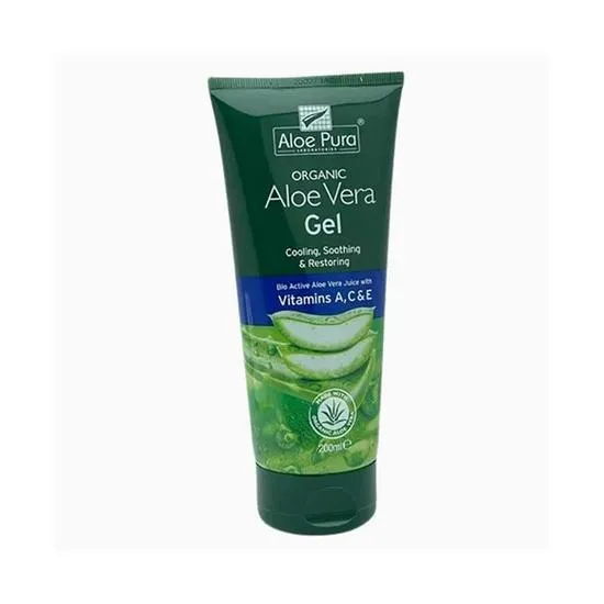 Aloe Pura Organic Aloe Vera Gel With Vitamins A C & E 200ml