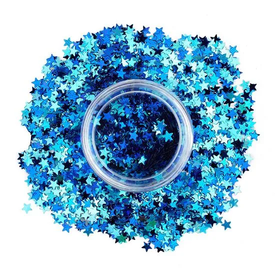 Stargazer Glitter Stars For Face & Body Blue