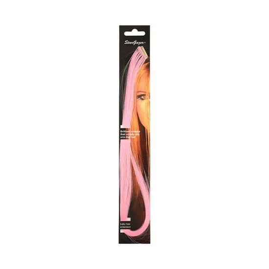 Stargazer Mini Synthetic Clip In Hair Extensions Baby Pink