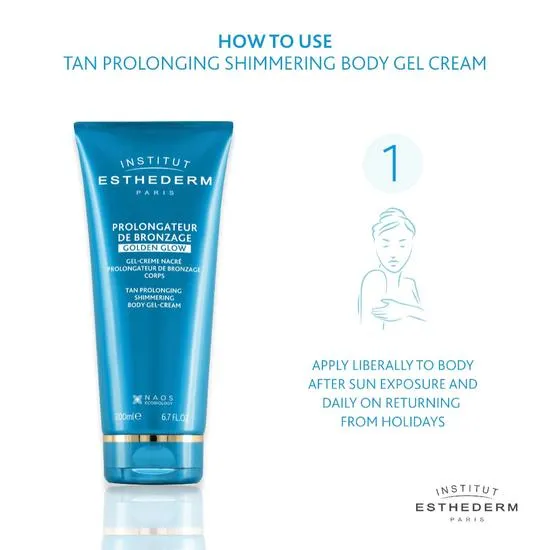 Institut Esthederm Tan Prolonging Shimmering Body Gel-Cream 200ml