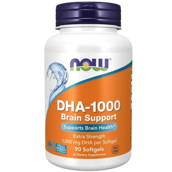 NOW Foods DHA-1000 Brain Support Softgels 90 Softgels