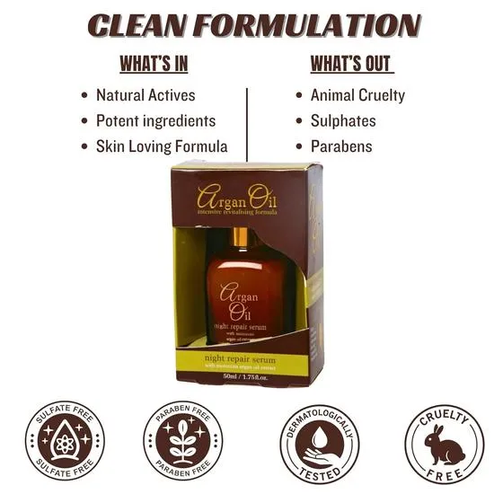 Xpel Body Care Argan Oil Night Repair Serum 30ml