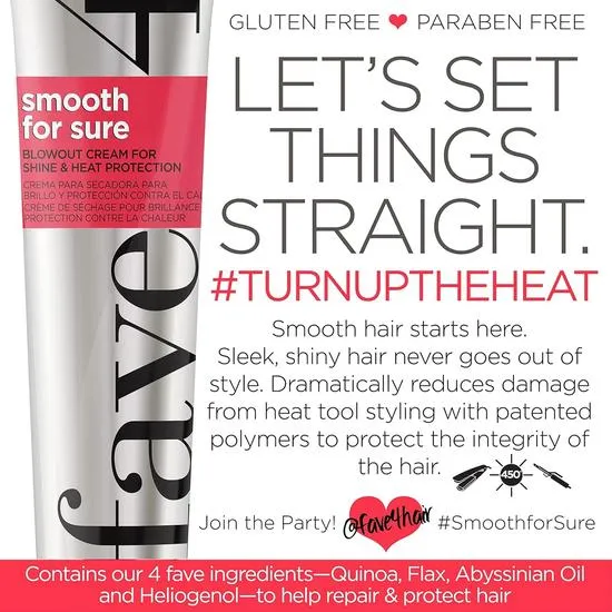 Fave4 Smooth For Sure Blowout Cream 160ml