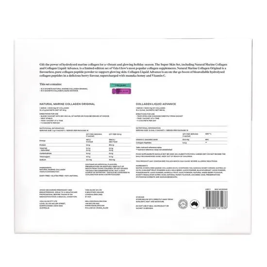 Vida Glow Natural Marine Collagen Super Skin Set 30 x 3g