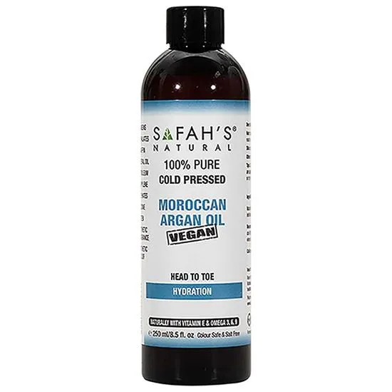 Safah Natural Cold Pressed Head To Toe Hydration Moroccan Argan Oil 250ml