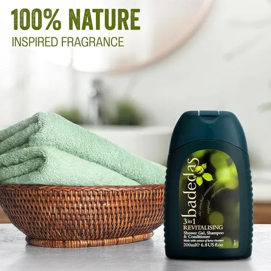 Badedas 3 In 1 Revitalising Shower Gel Shampoo & Conditioner 200ml