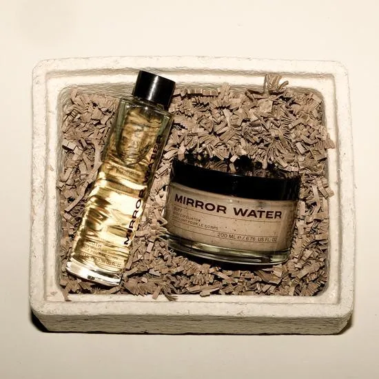 Mirror Water The Ready Set Gift 200ml Buff Body Exfoliator + 400ml Smooth Body Oil