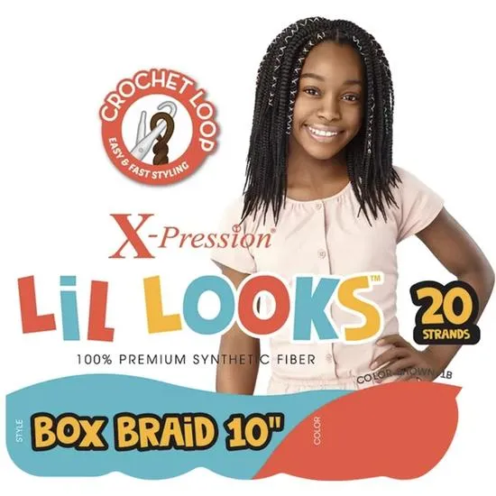 X Pression Synthetic Lil Looks Box Braid 10 Inches / 2
