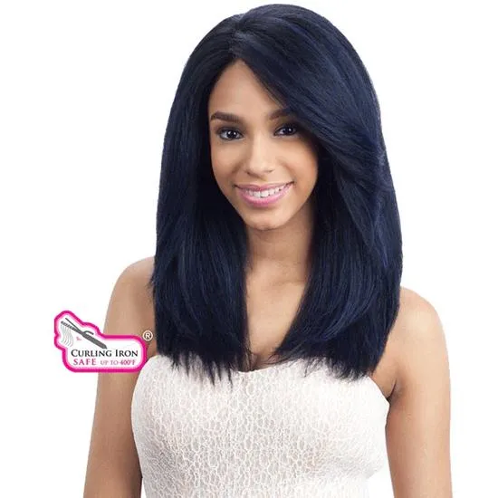 Shake N Go Freetress Equal Silk Base Synthetic Tilly Lace Front Wig OTBLBK