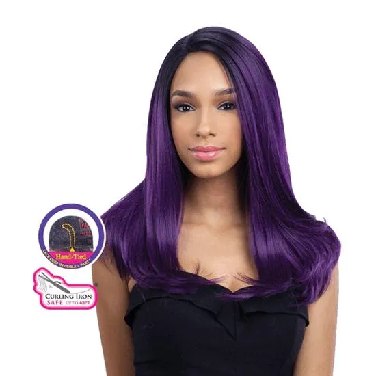 Shake N Go Freetress Equal Lace Front Deep Invisible L Part Synthetic Justice Wig 4