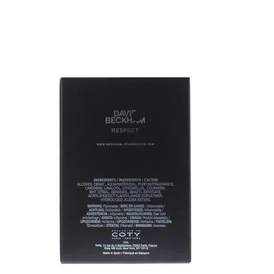 David Beckham Respect Eau De Toilette 40ml