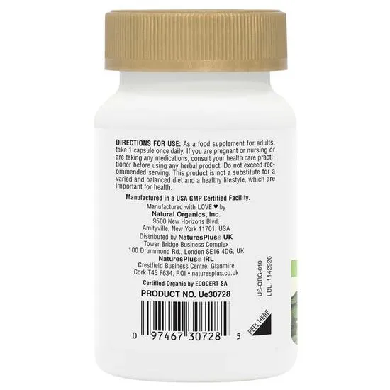 Nature's Plus Source Of Life Garden Organic Vitamin D3 2500iu 60 Vegicaps