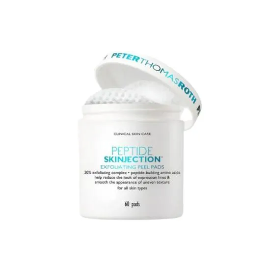 Peter Thomas Roth Peptide Skinjection Exfoliating Peel Pads 60 Pads