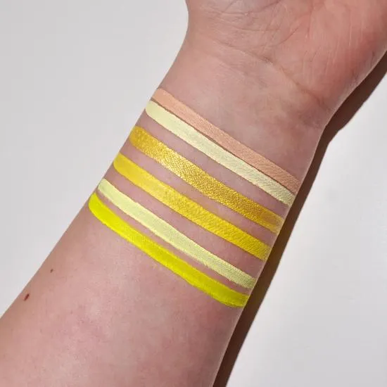 Glisten Cosmetics Yellow 4 Pan Palette Eyeliner