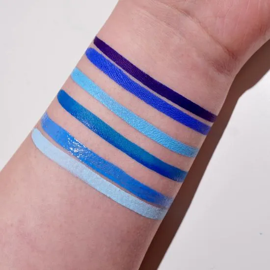 Glisten Cosmetics Blue 4 Pan Palette Eyeliner