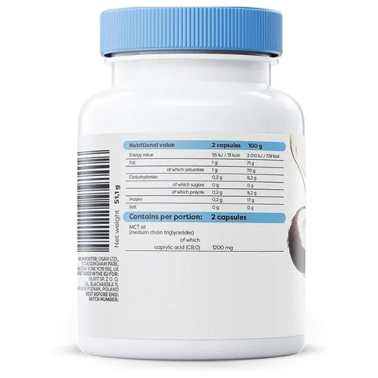 Osavi Caprylic Acid 1200mg Softgels 60 Softgels