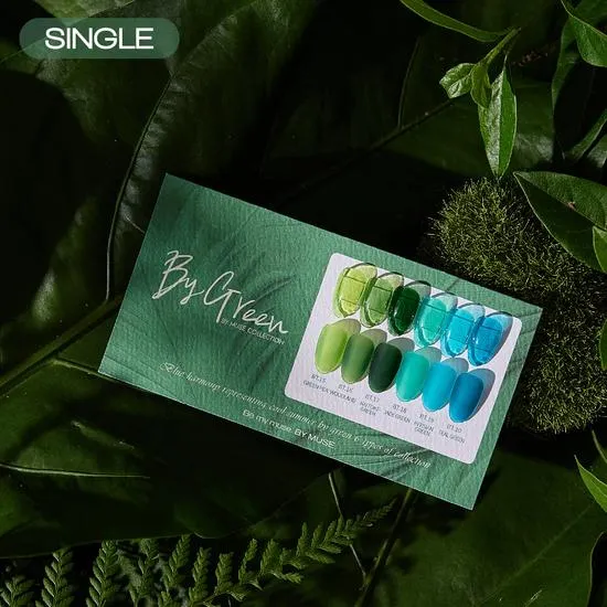 By Muse Tint Colour Gel Polish By Green Set (6 Colours)