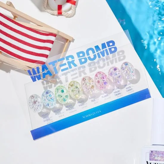 Aurora Queen Premium Glitter Gel Polish Water Bomb 8 Colours Set (8 Colours)