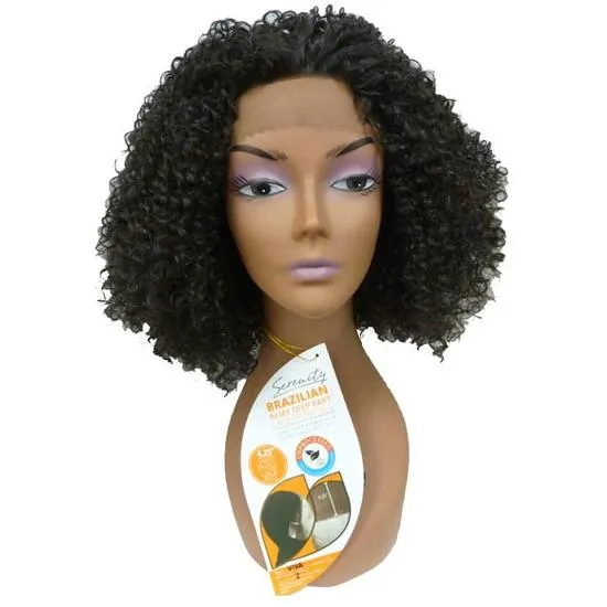Serenity Brazilian Remi Deep Part Blended Human Hair Viva Swiss Lace Wig OB2/27