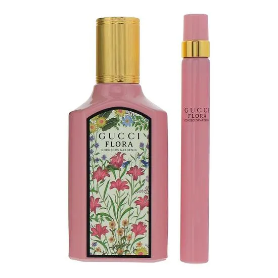 Gucci Flora Gorgeous Gardenia Eau De Parfum Gift Set 50ml + Eau de Parfum 10ml